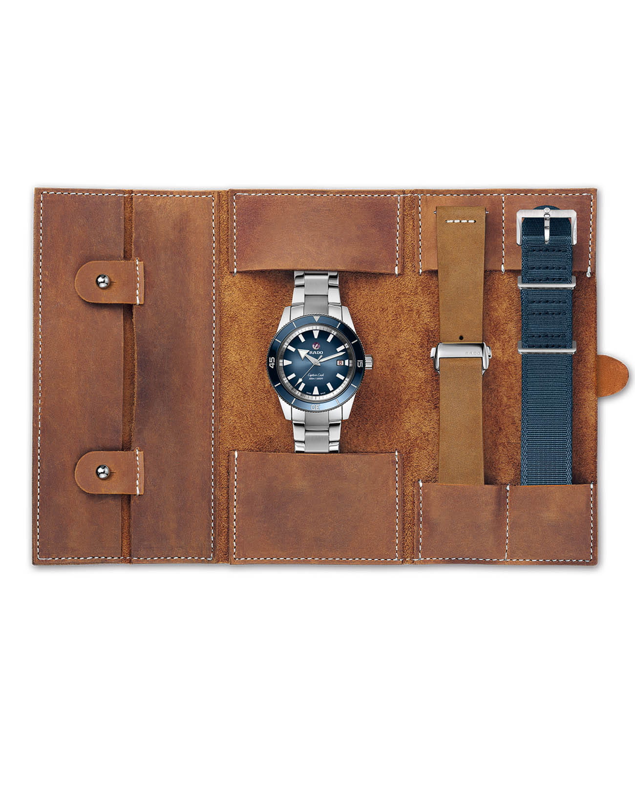 Оригинальные часы Rado Rado Captain Cook Automatic R32105208 механические калибр механизма eta c07.611 общий вид